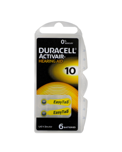Duracell Size-10 Hearing Aid Battery - 6 Pieces Pack