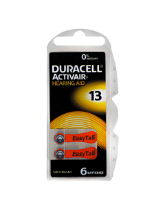 Duracell Size-13 Hearing Aid Battery - 6 Pieces Pack