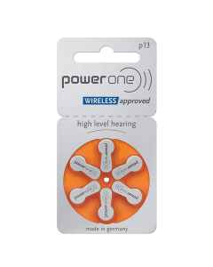 PowerOne P13 Hearing Aid Battery - 6 Pieces Pack