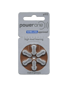 Power One P312 Hearing Aid Battery - 6 Pieces Pack