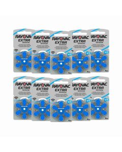 Rayovac Size-675 Hearing Aid Battery – 10 Strips Total 60 Batteries