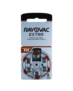 Rayovac Size-312 Hearing Aid Battery - 6 Pieces Pack