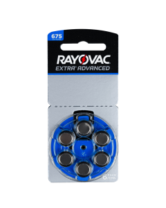 Rayovac Size-675 Hearing Aid Battery - 6 Pieces Pack