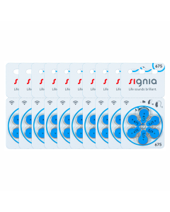 Signia Size-675 Hearing Aid Battery – 10 Strips Total 60 Batteries