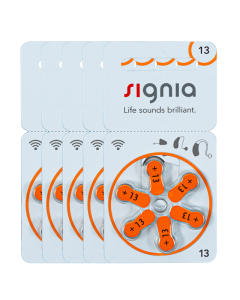 Signia Size-13 Hearing Aid Battery – 5 Strips Total 30 Batteries