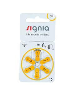 Signia Size-10 Hearing Aid Battery - 6 Pieces Pack