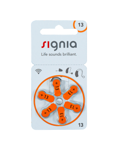 Signia Size-13 Hearing Aid Battery - 6 Pieces Pack